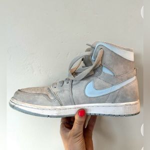Woman’s air Jordan high zoom sneaker.